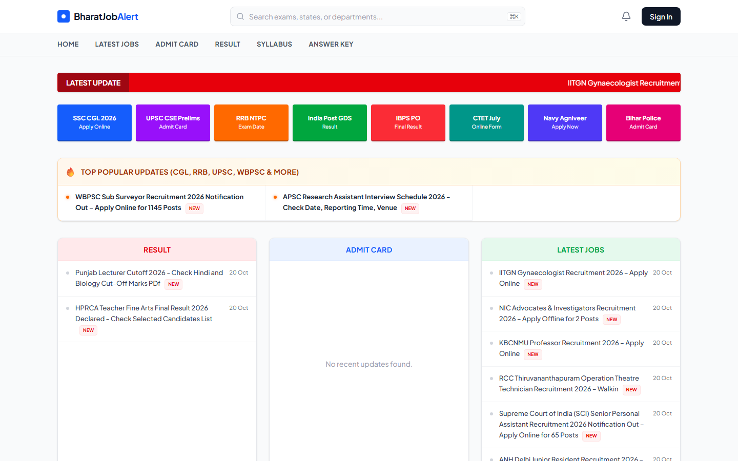 Career & Job Alerts Engine